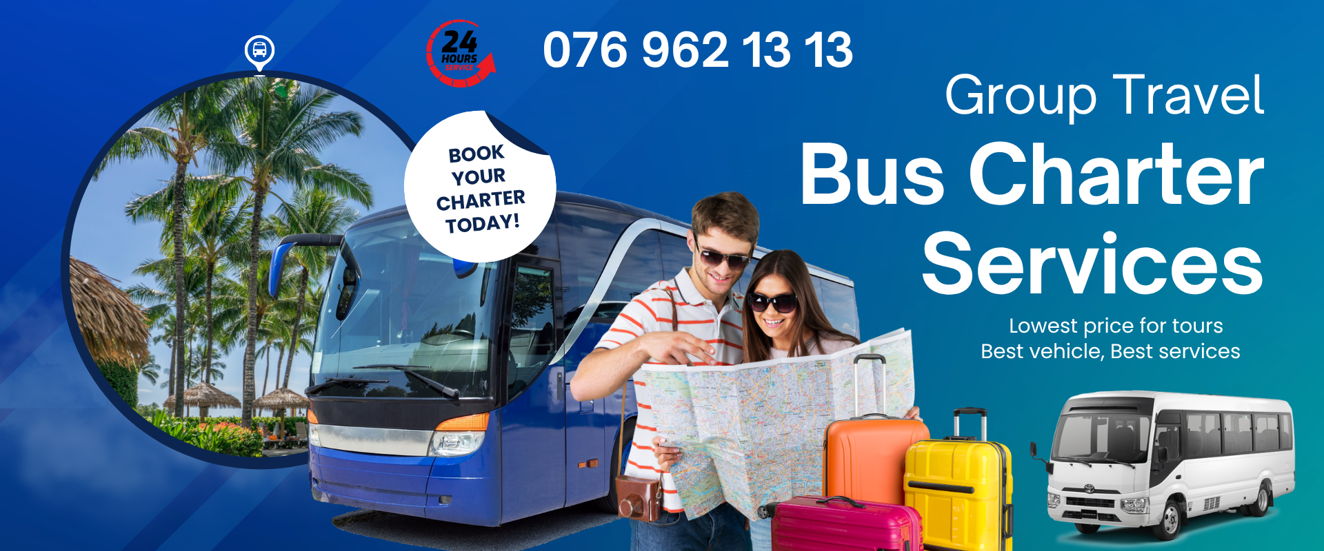 Group Travel Bus Charter Services — Book your charter today, call 076 962 13 13